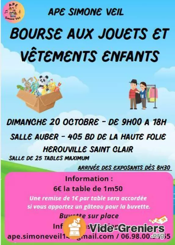 Bourse Aux Jouets et Vêtements Enfants