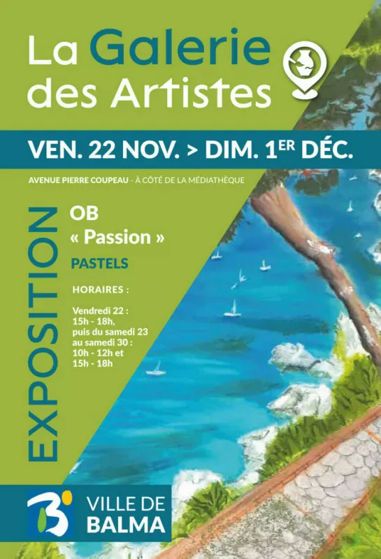 Exposition de Peinture Pastels-du 22 Novembre au 1Er Décembre