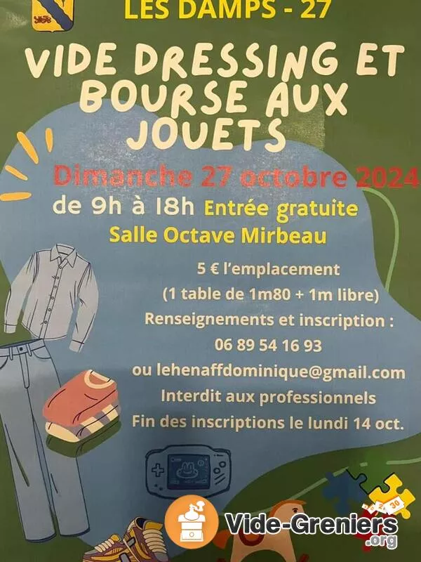 Bourse Aux Jouets, à la Puériculture et Vide Dressing