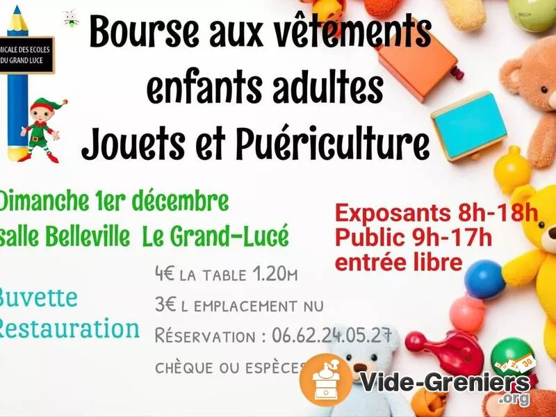 Bourse Aux Vêtements, Jouets ,Puériculture