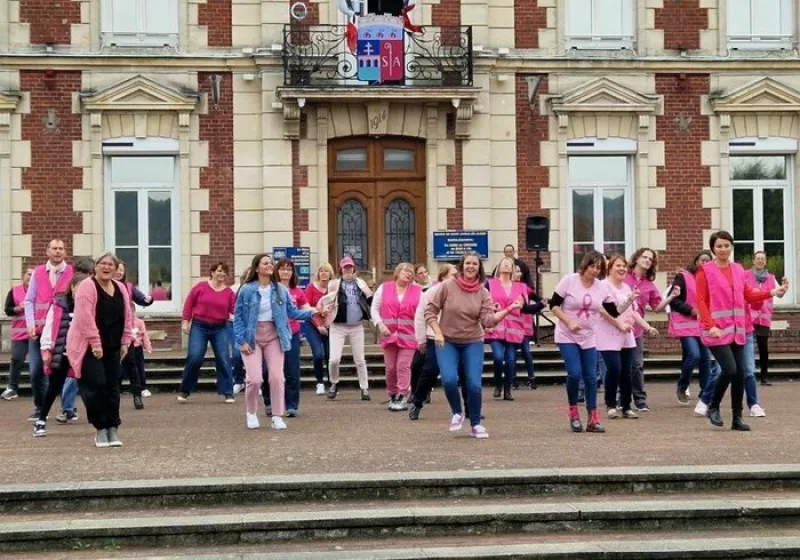 Flashmob pour Octobre Rose