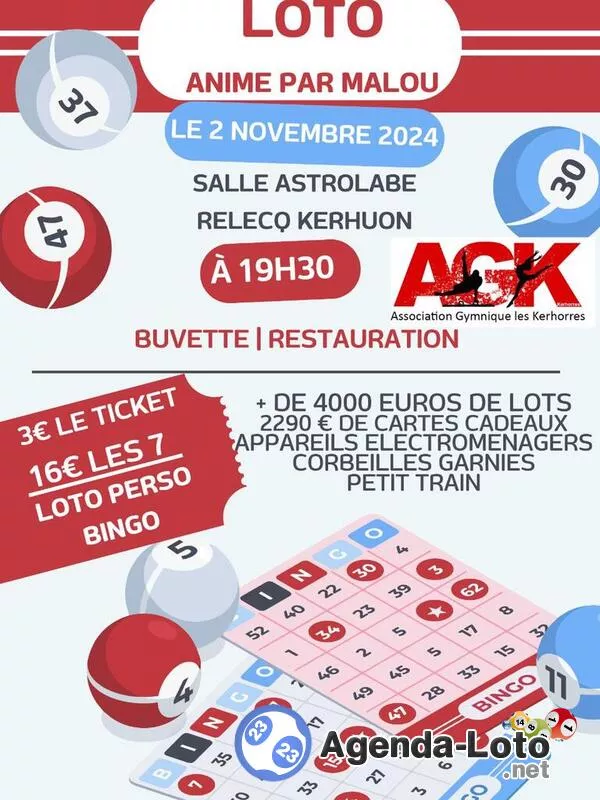 Loto de L Agk Animé par Malou