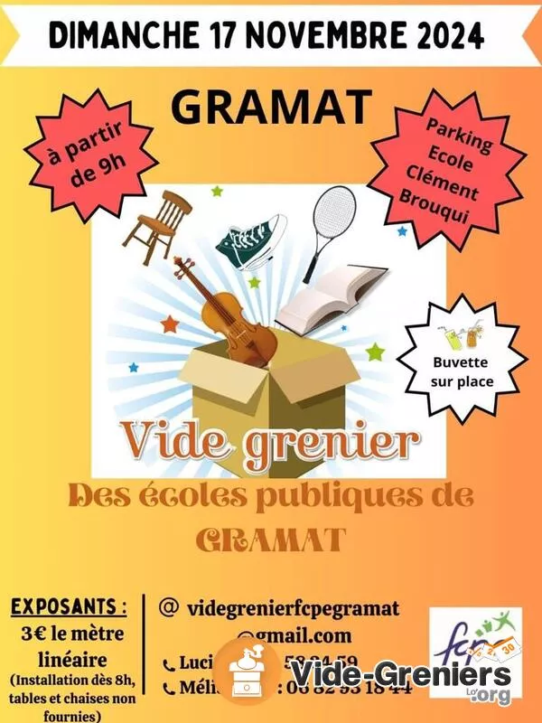 Vide Grenier des Ecoles Publiques de Gramat