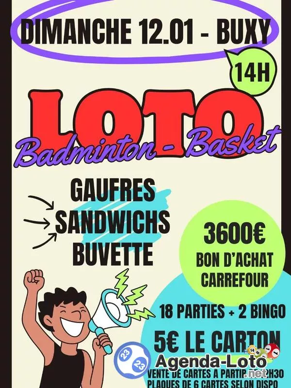 Loto Badminton et Basket