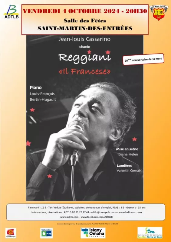 Concert-Hommage à Serge Reggiani par Jean-Louis Cassarino