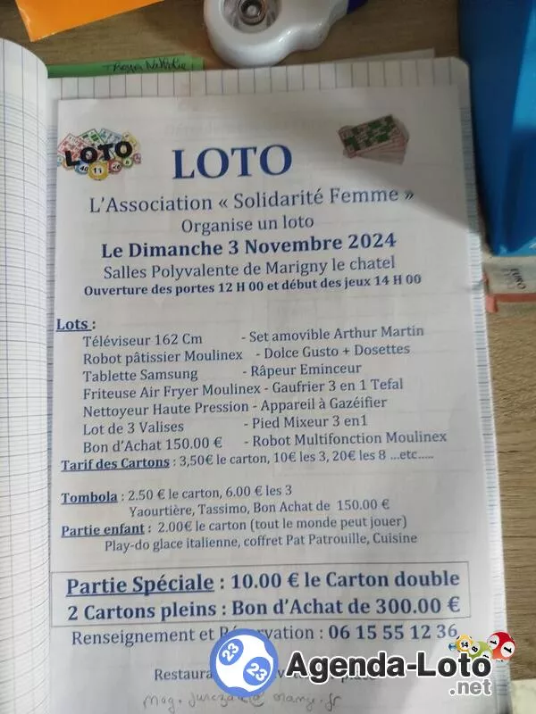 Loto Association Solidarité Femmes