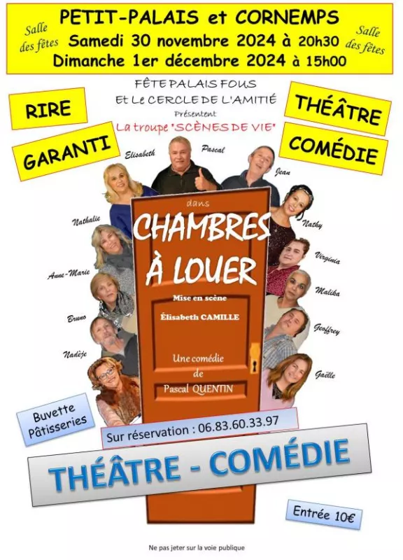 Theâtre Comedie «Chambres a Louer»