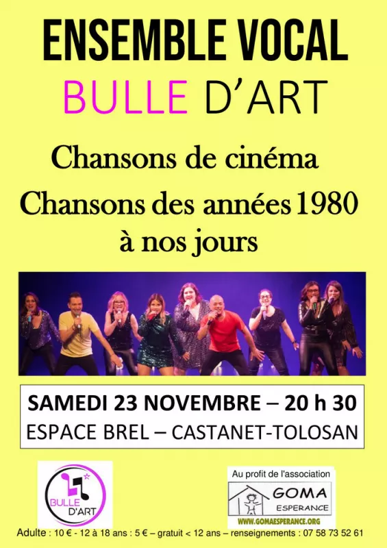 Spectacle Musical Ensemble Vocal Bulle d'Art