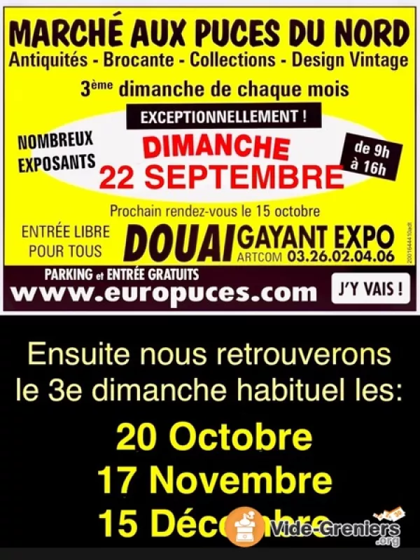 Marché Aux Puces du Nord à Gayant Expo Douai