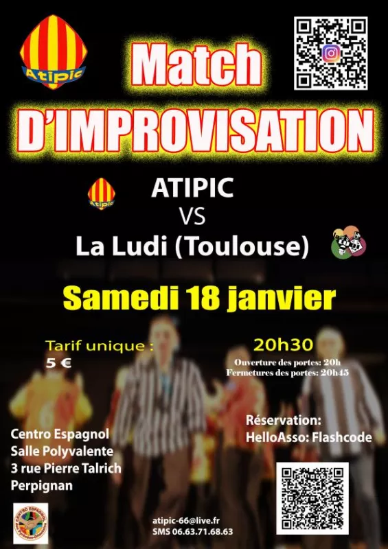 Match d'Improvisation : Atipic Vs la Ludi (Toulous