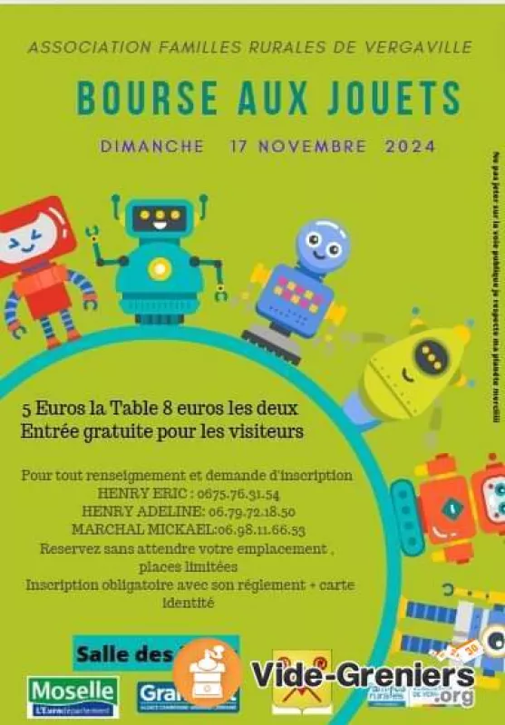 Association Familles Rurales de Vergaville Bourse Aux Jouets