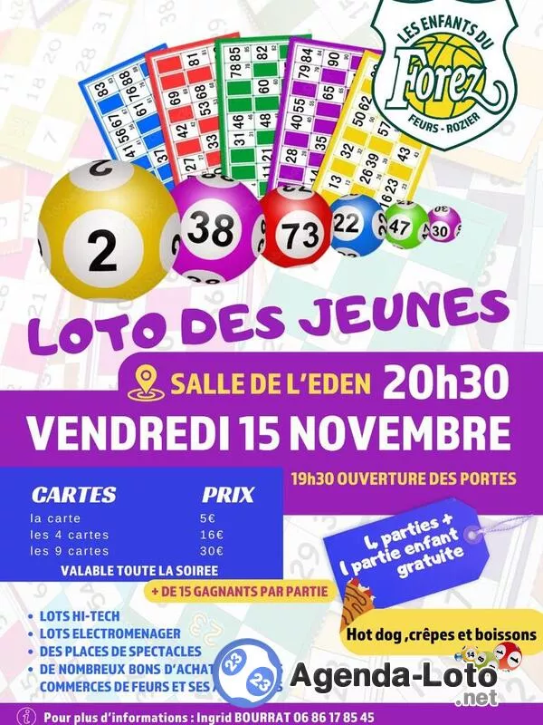 Loto des Jeunes Enfants du Forez Feurs Rozier Basket