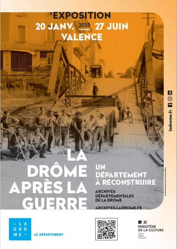 Exposition la Drôme après la Guerre, un Départemen