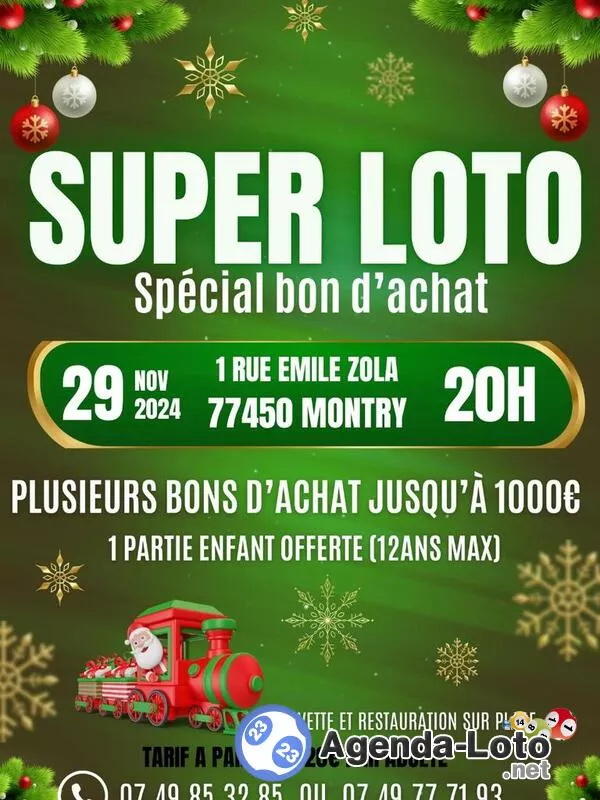 Super Loto de Noël Special Bons d'Achat