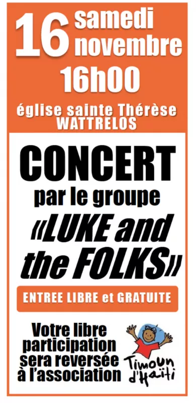 Concert par le Groupe « Luke And The Folks »