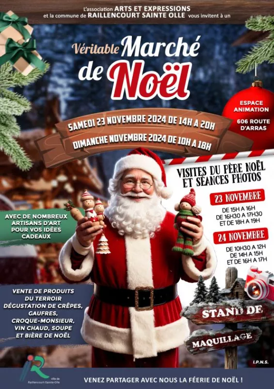 Marché de Noel à Raillencourt Sainte Olle