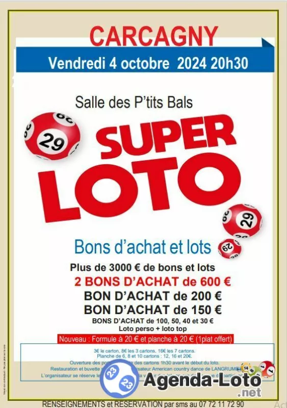 Loto Bons D Achat et Lots