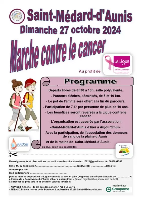 Marche Contre le Cancer à Saint Médard d'Aunis