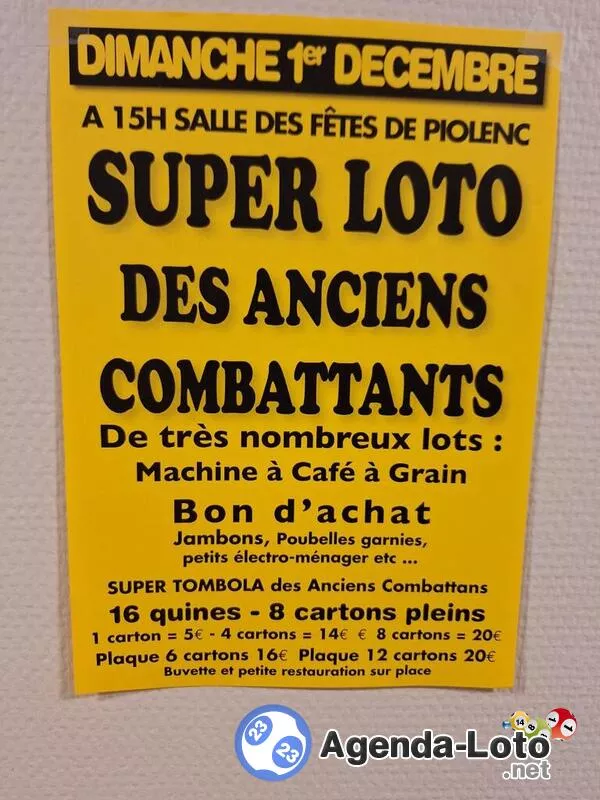 Loto des Anciens Combattants