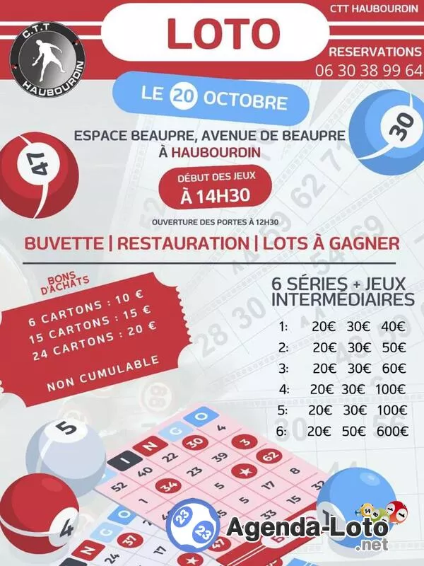 Loto du Tennis de Table