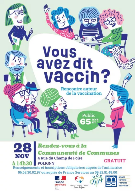 Atelier Gratuit «Vous Avez Dit Vaccin ?»-Seniors