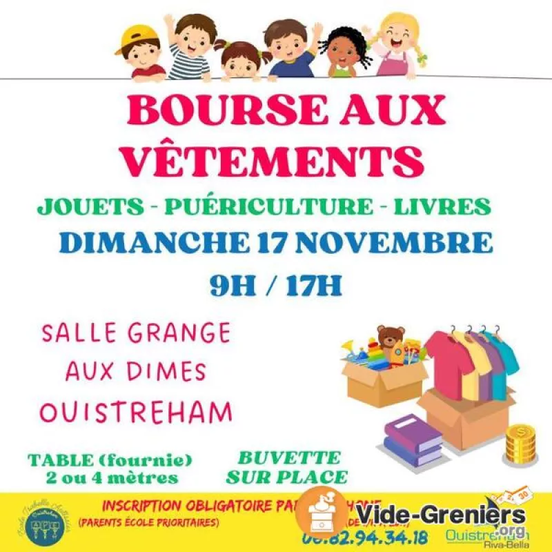 Bourse Aux Vêtements d'Enfant,Jouets, Puériculture, Livres..