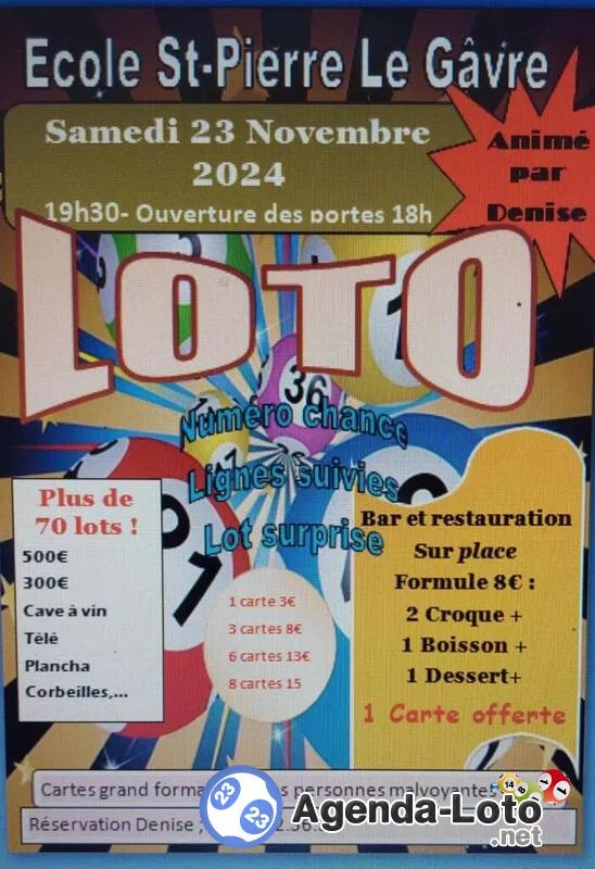 Super Loto de l'École Saint-Pierre