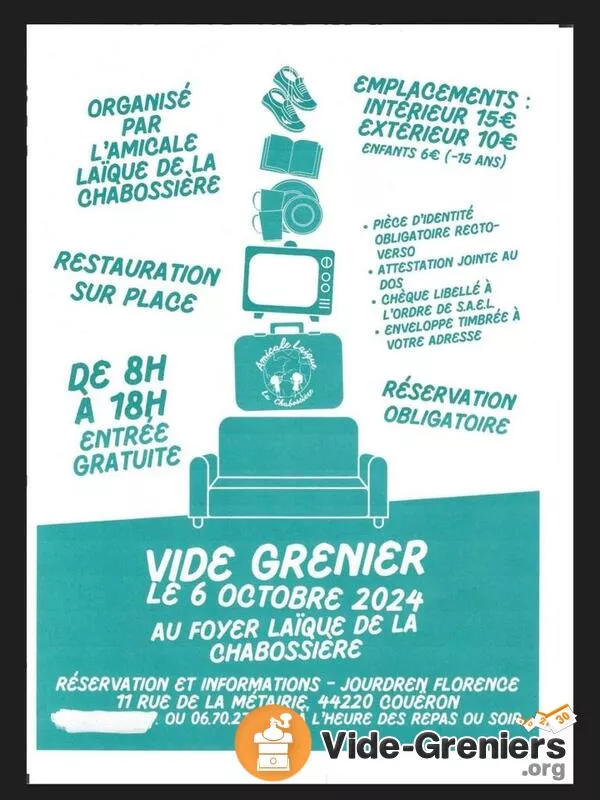 Vide Grenier Amicale Laïque Extérieur et Intérieur