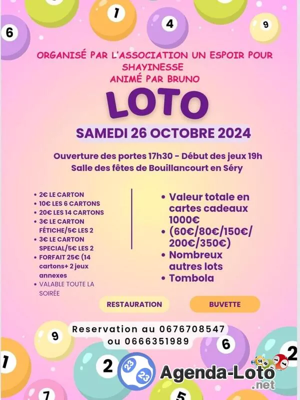 Loto Association un Espoir pour Shayinesse