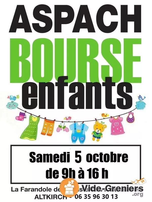 Bourse Vêtements Enfants, Jouets, Puériculture