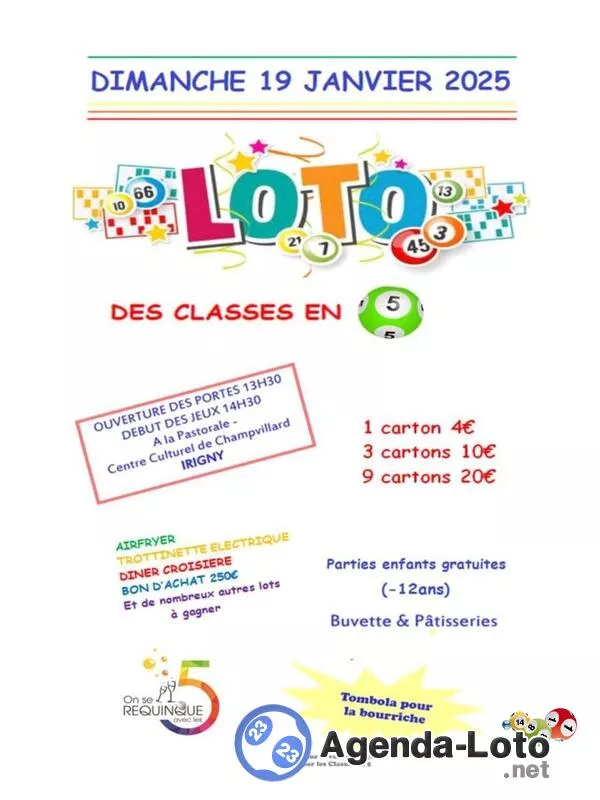 Loto des Classes en 5