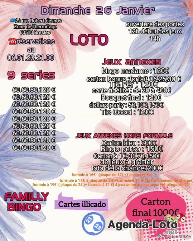 Loto Bresles Familly Bingo