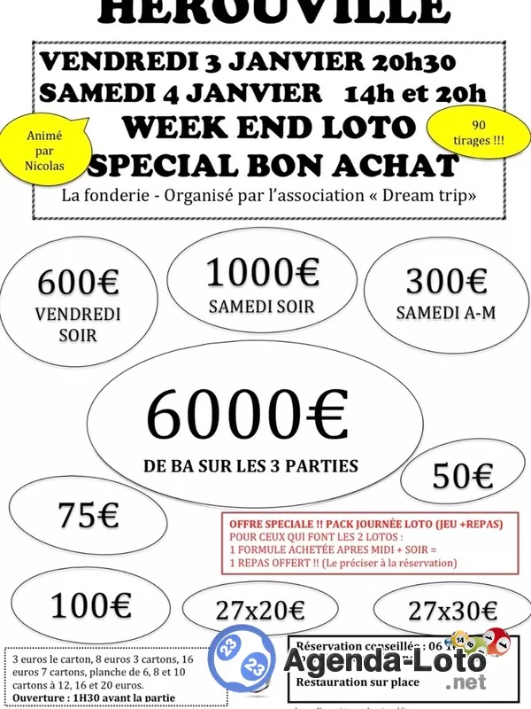 Super Loto Spécial Bons D’achat Animé par Nicolas