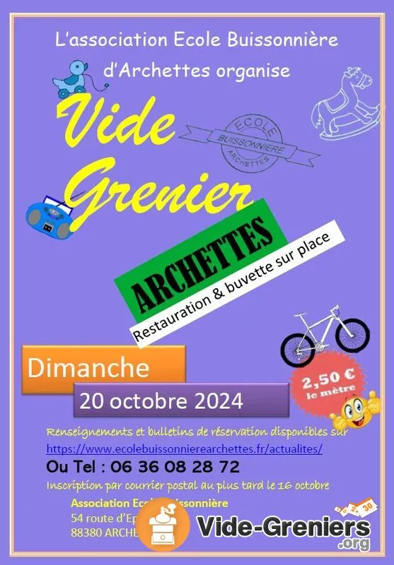 Vide Grenier Archettes 2024