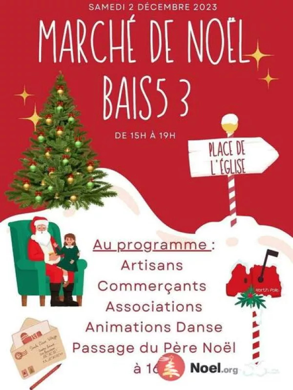 Marché de Noël de Bais en Mayenne