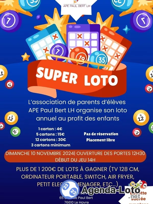 Loto Association de Parents L’élèves Paul Bert Lh