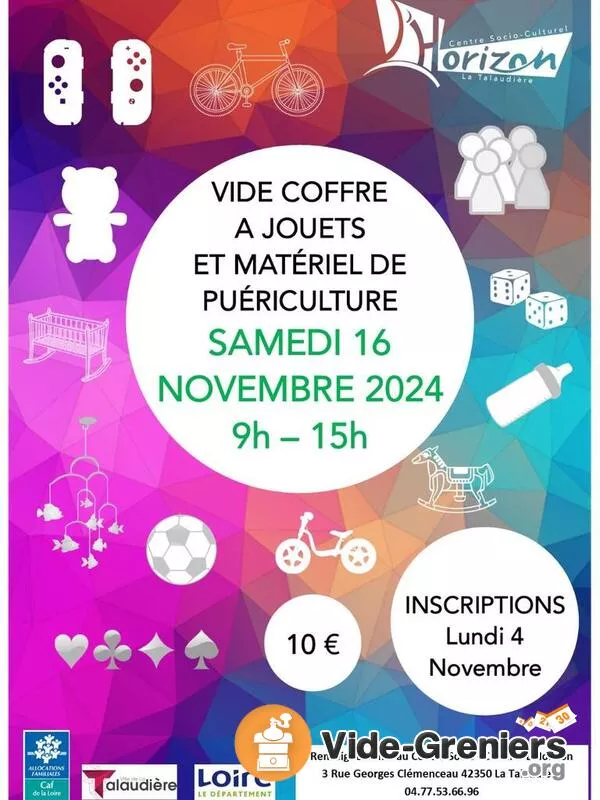 Vide Coffre à Jouets et Matériel de Puériculture