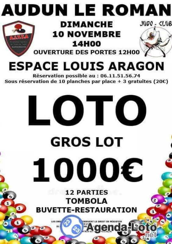 Loto du Judo et Tennis de Table