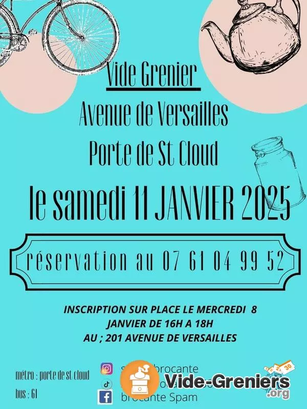 Vide Grenier Saint Cloud Av de Versailles