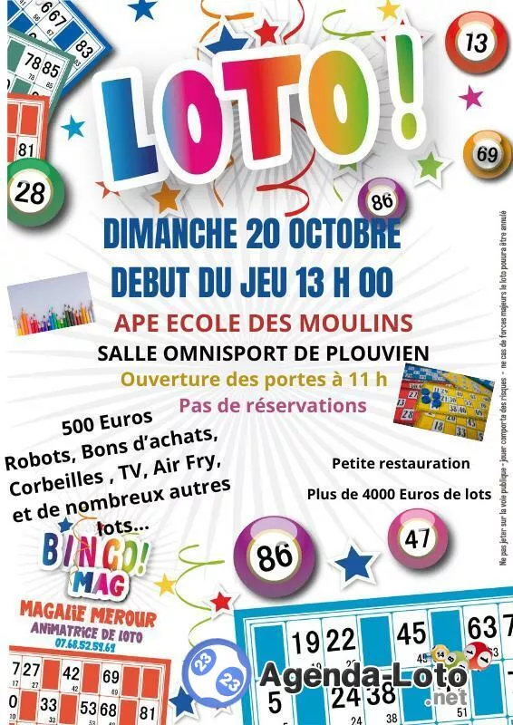 Loto Animé par Bingo-Mag par l'Ape École des Moulins