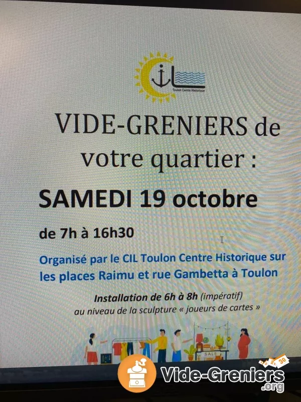 Vide Grenier du Cil Toulon Centre Historique