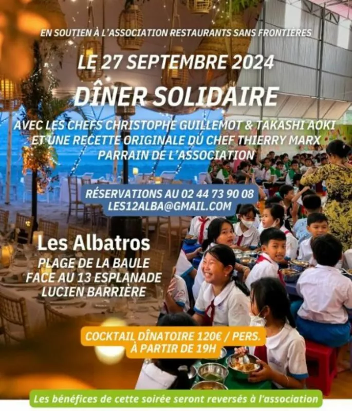 Diner Solidaire pour l'Association Restaurants Sans Frontières