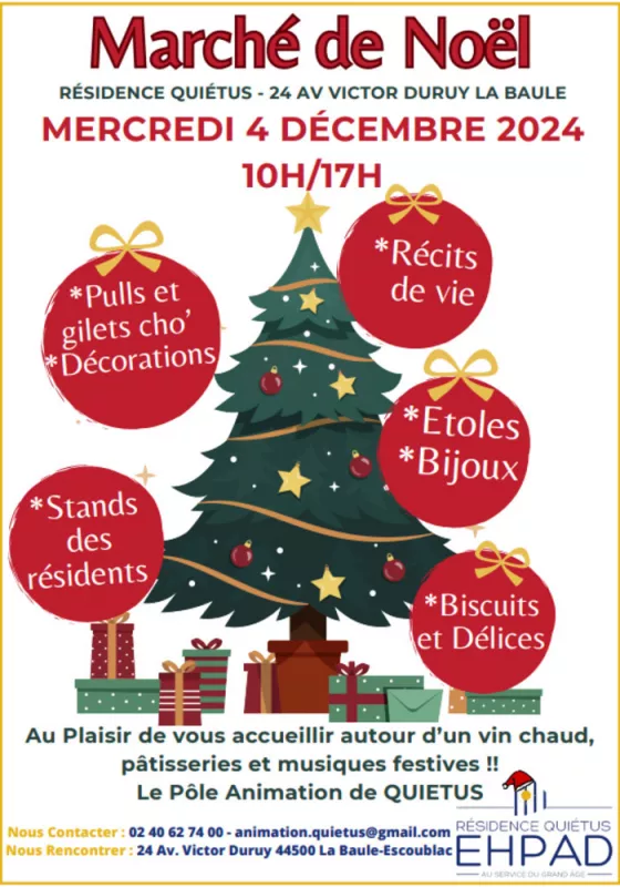 Marché de Noël à la Résidence Quiétus