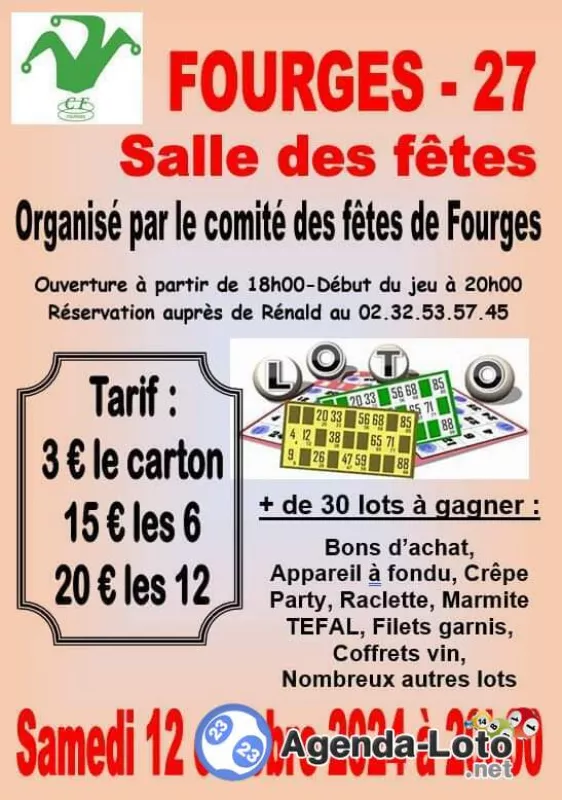 Loto du Comité des Fêtes de Fourges