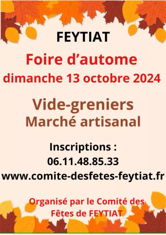 Vide-Greniers de la Foire d'Automne