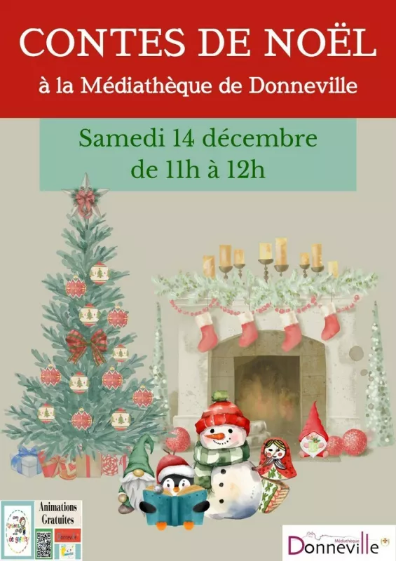 Contes de Noël à la Médiathèque de Donneville