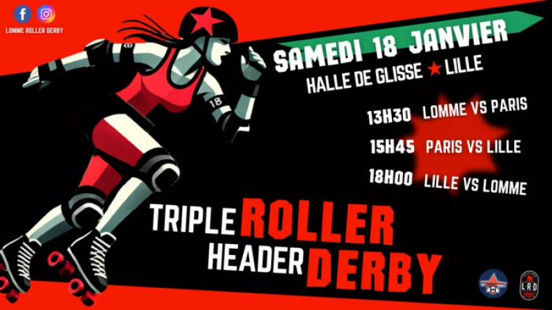 Triple Header : 3 Matchs de Roller Derby