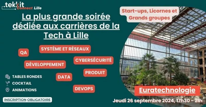 Tekkit Connect Lille-la Grande Soirée Dédiée Aux Carrières de la Tech