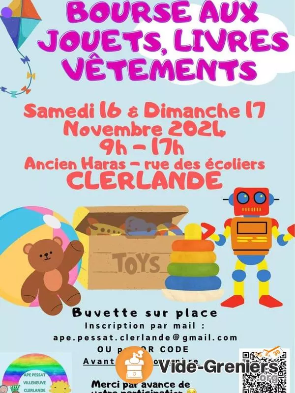 Bourse Aux Jouets, Livres et Vêtements