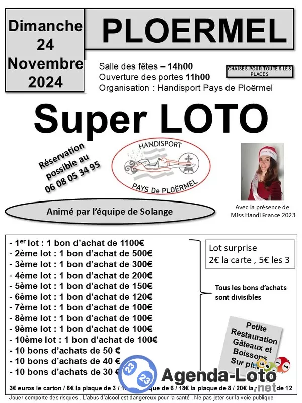 Super Loto Handisport Pays de Ploërmel